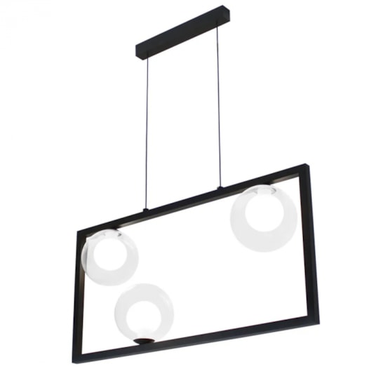 PENDENTE ORBIT PRETO E TRANSPARENTE | STUDIOLUCE PDH1556TRPT