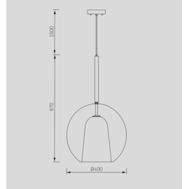PENDENTE OREC 40W 1L E27 COBRE | STUDIOLUCE BLACK PD1406CO