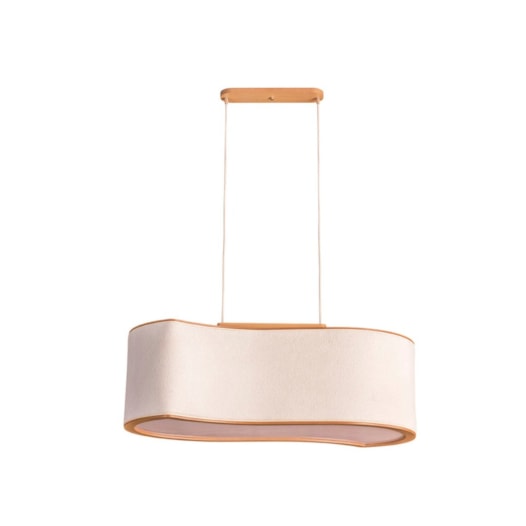 PENDENTE ORGÂNICO COMPONÍVEL CÚPULA DE TECIDO | MADELUSTRE 3413NA/88 PENDENTE ORGÂNICO COMPONÍVEL CÚPULA DE TECIDO | MADELUSTRE 3413NA/88