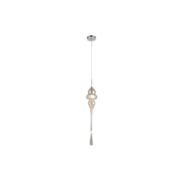 PENDENTE ORGANIKA Ø13,5X65CM METAL E VIDRO CROMADO E CHAMPANHE | BELLA ILUMINAÇÃO KB001A PENDENTE ORGANIKA Ø13,5X65CM METAL E VIDRO CROMADO E CHAMPANHE | BELLA ILUMINAÇÃO KB001A