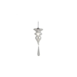 PENDENTE ORGANIKA Ø15,5X42CM METAL E VIDRO CROMADO E TRANSPARENTE | BELLA ILUMINAÇÃO KB002C PENDENTE ORGANIKA Ø15,5X42CM METAL E VIDRO CROMADO E TRANSPARENTE | BELLA ILUMINAÇÃO KB002C