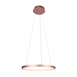 PENDENTE ORLO 1 ARO Ø400X1500 LED 20W 3000K 1250 LM BIVOLT COBRE | USINA IMPORTS UI20000/40CB-M PENDENTE ORLO 1 ARO Ø400X1500 LED 20W 3000K 1250 LM BIVOLT COBRE | USINA IMPORTS UI20000/40CB-M