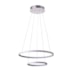 PENDENTE ORLO DUO 2 AROS Ø300Ø500X1500 LED 40W 3000K 2235 LM BIVOLT BRANCO | USINA IMPORTS UI20005/3050BT