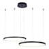 PENDENTE ORLO MIX 2 AROS Ø400+Ø500X1500 LED 45W 3000K1960 LM BIVOLT PRETO | USINA IMPORTS UI20006/4050PT