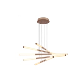 PENDENTE PALITO DOURADO 90X90X23CM 10X7,2W 2700K | BELLA ILUMINAÇÃO CD014 PENDENTE PALITO DOURADO 90X90X23CM 10X7,2W 2700K | BELLA ILUMINAÇÃO CD014