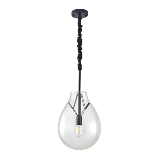 PENDENTE PALLO TRANSPARENTE E PRETO | NORDECOR 2780 PENDENTE PALLO TRANSPARENTE E PRETO | NORDECOR 2780