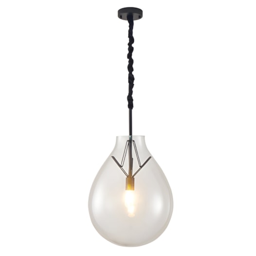 PENDENTE PALLO TRANSPARENTE E PRETO | NORDECOR 2782 PENDENTE PALLO TRANSPARENTE E PRETO | NORDECOR 2782