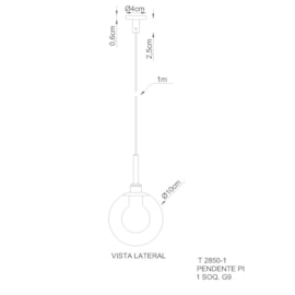 PENDENTE PI 1 G9 BOLA DUPLA 10CM TRANSPARENTE LISO LATÃO | GOLDEN-ART T2850LT PENDENTE PI 1 G9 BOLA DUPLA 10CM TRANSPARENTE LISO LATÃO | GOLDEN-ART T2850LT