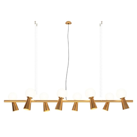 PENDENTE PION ARTICULADO RETANGULAR 150X26CM METAL E VIDRO | TKS 1798 PENDENTE PION ARTICULADO RETANGULAR 150X26CM METAL E VIDRO | TKS 1798