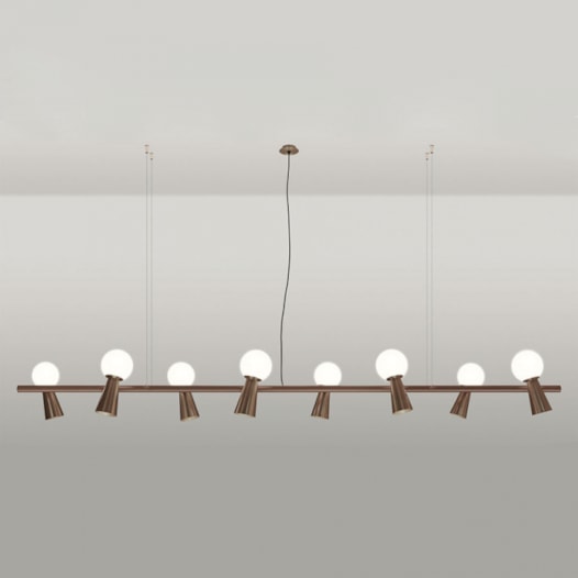 PENDENTE PION ARTICULADO RETANGULAR 208X26CM METAL E VIDRO | TKS 2008 PENDENTE PION ARTICULADO RETANGULAR 208X26CM METAL E VIDRO | TKS 2008