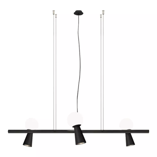 PENDENTE PION ARTICULADO RETANGULAR 3XG9 +3XGU10 79X26CM METAL E VIDRO | TKS 1793 PENDENTE PION ARTICULADO RETANGULAR 3XG9 +3XGU10 79X26CM METAL E VIDRO | TKS 1793