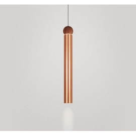 PENDENTE PIPE WOODEN BALL P CILÍNDRICO MADEIRA ESCURA 2 MINI DICROICA 45XØ5,1CM MADEIRA E METAL | TK PENDENTE PIPE WOODEN BALL P CILÍNDRICO MADEIRA ESCURA 2 MINI DICROICA 45XØ5,1CM MADEIRA E METAL | TK