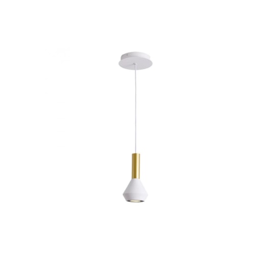 PENDENTE PITUCO Ø10X18,7CM METAL BRANCO E DOURADO | BELLA ILUMINAÇÃO ML015GW PENDENTE PITUCO Ø10X18,7CM METAL BRANCO E DOURADO | BELLA ILUMINAÇÃO ML015GW