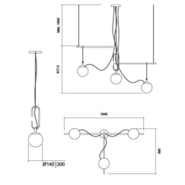 PENDENTE QUIRON Ø140MM | USINA 16605/3 PENDENTE QUIRON Ø140MM | USINA 16605/3
