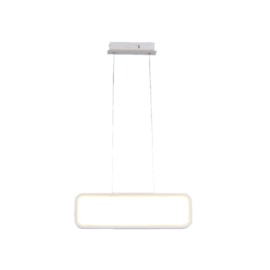 PENDENTE RECTO LED 26W 3000K 50X15CM ALUMÍNIO BRANCO | STUDIOLUCE WHITE QPD1319BR PENDENTE RECTO LED 26W 3000K 50X15CM ALUMÍNIO BRANCO | STUDIOLUCE WHITE QPD1319BR