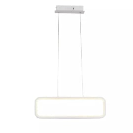 PENDENTE RECTO LED 26W 3000K 50X15CM ALUMÍNIO BRANCO | STUDIOLUCE WHITE QPD1319BR PENDENTE RECTO LED 26W 3000K 50X15CM ALUMÍNIO BRANCO | STUDIOLUCE WHITE QPD1319BR