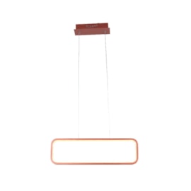 PENDENTE RECTO LED 26W 3000K 50X15CM COBRE | STUDIOLUCE WHITE QPD1319CO