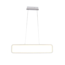 PENDENTE RECTO LED 34W 3000K 70X15CM BRANCO | STUDIOLUCE WHITE QPD1320BR