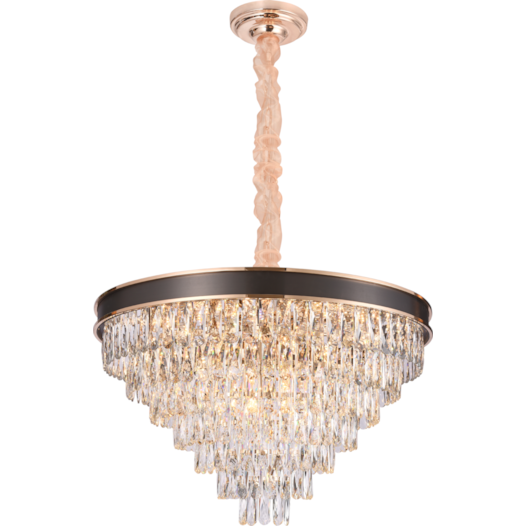 PENDENTE REDONDO Ø80X52CM CRISTAL E METAL DOURADO, PRETO E TRANSPARENTE | SINDORA ILUMINAÇÃO DCD00228 PENDENTE REDONDO Ø80X52CM CRISTAL E METAL DOURADO, PRETO E TRANSPARENTE | SINDORA ILUMINAÇÃO DCD00228