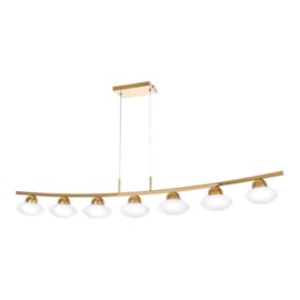 PENDENTE RETANGULAR 7XG9 18X112X13CM METAL E VIDRO | OLD ARTISAN PD-5336 PENDENTE RETANGULAR 7XG9 18X112X13CM METAL E VIDRO | OLD ARTISAN PD-5336