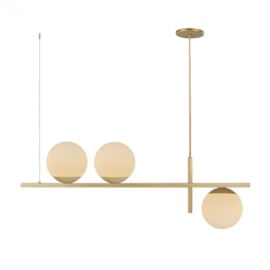 PENDENTE RETANGULAR 80X15CM ALUMÍNIO E VIDRO DOURADO CHAMPANHE E FOSCO | BELLUCE PD0404 PENDENTE RETANGULAR 80X15CM ALUMÍNIO E VIDRO DOURADO CHAMPANHE E FOSCO | BELLUCE PD0404