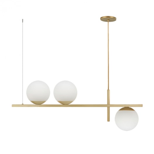 PENDENTE RETANGULAR 80X15CM ALUMÍNIO E VIDRO DOURADO CHAMPANHE E FOSCO | BELLUCE PD0404 PENDENTE RETANGULAR 80X15CM ALUMÍNIO E VIDRO DOURADO CHAMPANHE E FOSCO | BELLUCE PD0404