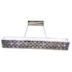 PENDENTE RETANGULAR LED88×15CM 36W 3000K 6000K CONTROLE, BIVOLT METAL+CRISTAL ESPELHADO | SINDORA DCD00728