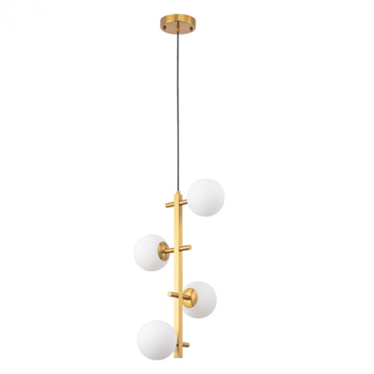 PENDENTE ROMAI DESA Ø24X50CM METAL E VIDRO DOURADO | NORDECOR 2274 PENDENTE ROMAI DESA Ø24X50CM METAL E VIDRO DOURADO | NORDECOR 2274