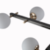 PENDENTE ROMAI ORI 85X50CM METAL E VIDRO ONIX E DOURADO | NORDECOR 2195