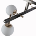 PENDENTE ROMAI ORI 85X50CM METAL E VIDRO ONIX E DOURADO | NORDECOR 2195