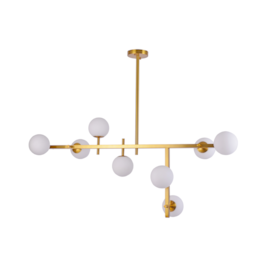 PENDENTE ROMAI TES 40X110CM METAL E VIDRO DOURADO | NORDECOR 2278 PENDENTE ROMAI TES 40X110CM METAL E VIDRO DOURADO | NORDECOR 2278