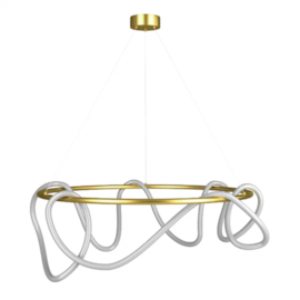 PENDENTE SCRIBBLE CONO LED 80W 3000K DOURADO | ORLUCE OR1506 PENDENTE SCRIBBLE CONO LED 80W 3000K DOURADO | ORLUCE OR1506