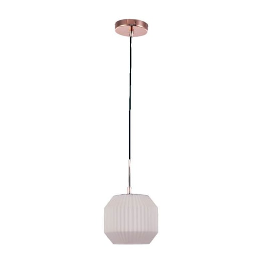 PENDENTE SHAPE Ø18X19CM METAL COBRE E VIDRO BRANCO | STUDIOLUCE WHITE PD1142 PENDENTE SHAPE Ø18X19CM METAL COBRE E VIDRO BRANCO | STUDIOLUCE WHITE PD1142