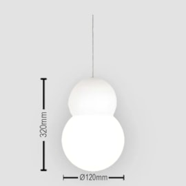 PENDENTE SNOWMAN Ø200MM 1L | TKS1752