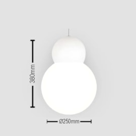 PENDENTE SNOWMAN Ø250MM 1L | TKS1753 PENDENTE SNOWMAN Ø250MM 1L | TKS1753