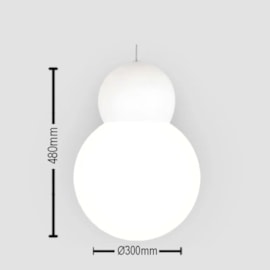 PENDENTE SNOWMAN Ø300MM 1L | TKS1754 PENDENTE SNOWMAN Ø300MM 1L | TKS1754