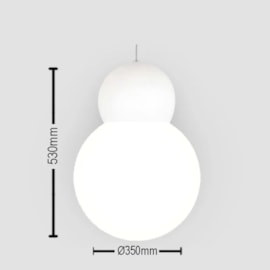 PENDENTE SNOWMAN Ø350MM 1L | TKS01755 PENDENTE SNOWMAN Ø350MM 1L | TKS01755