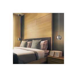 PENDENTE SOHO REDONDO Ø16X13CM METAL, CRISTAL E VIDRO CROMADO E TRANSPARENTE | BELLA ILUMINAÇÃO HO7613 PENDENTE SOHO REDONDO Ø16X13CM METAL, CRISTAL E VIDRO CROMADO E TRANSPARENTE | BELLA ILUMINAÇÃO HO7613