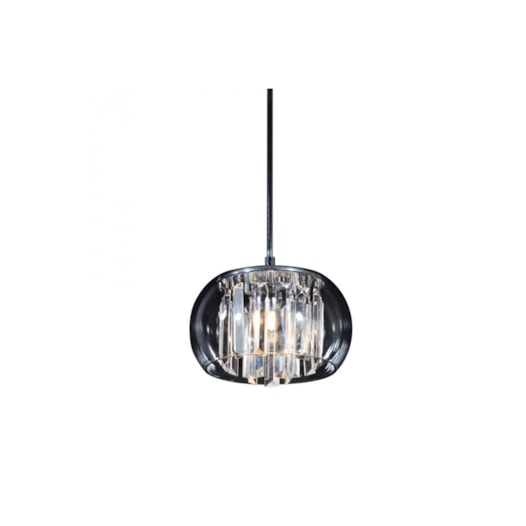 PENDENTE SOHO REDONDO Ø22X12CM METAL, CRISTAL E VIDRO CROMADO E TRANSPARENTE | BELLA ILUMINAÇÃO HU6422P PENDENTE SOHO REDONDO Ø22X12CM METAL, CRISTAL E VIDRO CROMADO E TRANSPARENTE | BELLA ILUMINAÇÃO HU6422P