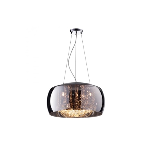 PENDENTE SOHO REDONDO Ø60X28CM METAL, CRISTAL E VIDRO CROMADO E TRANSPARENTE | BELLA ILUMINAÇÃO PD006CR PENDENTE SOHO REDONDO Ø60X28CM METAL, CRISTAL E VIDRO CROMADO E TRANSPARENTE | BELLA ILUMINAÇÃO PD006CR