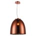 PENDENTE SONG 1XE27 BIVOLT 30X34CM METAL E VIDRO COBRE | BELLA ILUMINAÇÃO OD019B