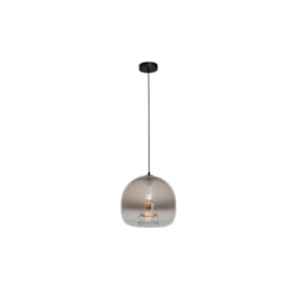 PENDENTE SPECULO Ø30X27,5CM METAL E VIDRO PRETO E CROMADO | BELLA ILUMINAÇÃO JO001C PENDENTE SPECULO Ø30X27,5CM METAL E VIDRO PRETO E CROMADO | BELLA ILUMINAÇÃO JO001C