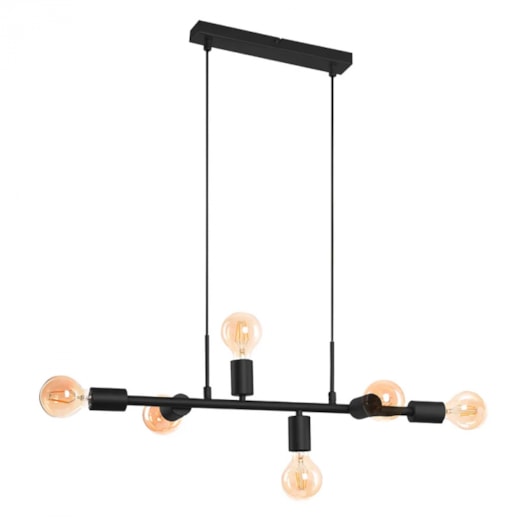 PENDENTE SPINE 22X70X16,5CM METAL PRETO | STUDIOLUCE QPD1361PT PENDENTE SPINE 22X70X16,5CM METAL PRETO | STUDIOLUCE QPD1361PT