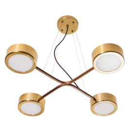 PENDENTE SPINNER 4X PCI LED 5W Ø605X47MM | USINA 16580/4 PENDENTE SPINNER 4X PCI LED 5W Ø605X47MM | USINA 16580/4