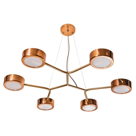 PENDENTE SPINNER 6X PCI LED 5W | USINA 16580/6 PENDENTE SPINNER 6X PCI LED 5W | USINA 16580/6