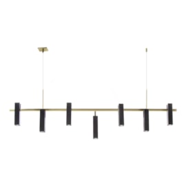 PENDENTE SQUARE 7XMR11 38X130X4CM METAL | OLD ARTISAN PD-5690 PENDENTE SQUARE 7XMR11 38X130X4CM METAL | OLD ARTISAN PD-5690