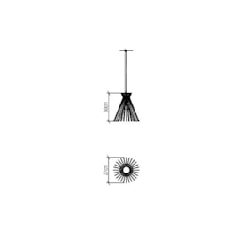 PENDENTE STECCHE DI LEGNO RIPADO CÔNICO Ø27X30CM MADEIRA | ACCORD 1183 PENDENTE STECCHE DI LEGNO RIPADO CÔNICO Ø27X30CM MADEIRA | ACCORD 1183