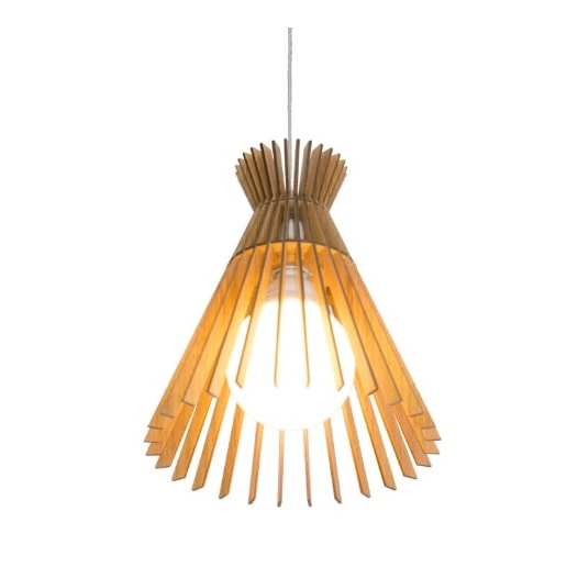 PENDENTE STECCHE DI LEGNO RIPADO CÔNICO Ø27X30CM MADEIRA | ACCORD 1183 PENDENTE STECCHE DI LEGNO RIPADO CÔNICO Ø27X30CM MADEIRA | ACCORD 1183