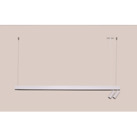 PENDENTE T8 COM COM 2 SPOTS 123X5X4CM 1X T8 2X MR11 G13/GZ10 | BELLUCE G3315 PENDENTE T8 COM COM 2 SPOTS 123X5X4CM 1X T8 2X MR11 G13/GZ10 | BELLUCE G3315