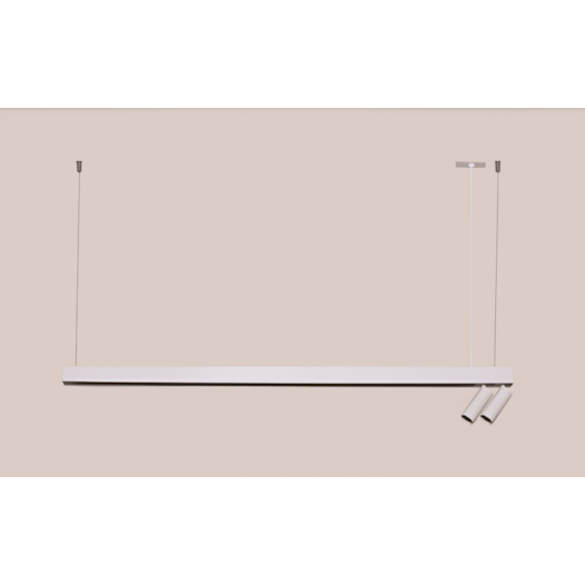 PENDENTE T8 COM COM 2 SPOTS 123X5X4CM 1X T8  2X MR11 G13/GZ10 | BELLUCE G3315 PENDENTE T8 COM COM 2 SPOTS 123X5X4CM 1X T8  2X MR11 G13/GZ10 | BELLUCE G3315